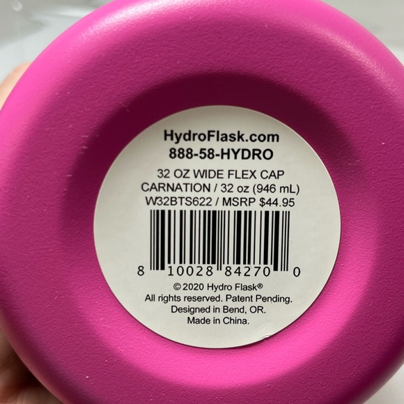 NWT Hydro Flask 32oz Wide Mouth In Carnation - Picture 2 of 7